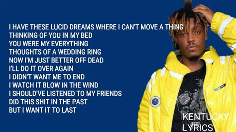 juice wrld lucid dreams lyrics|juice wrld armed and dangerous lyrics.